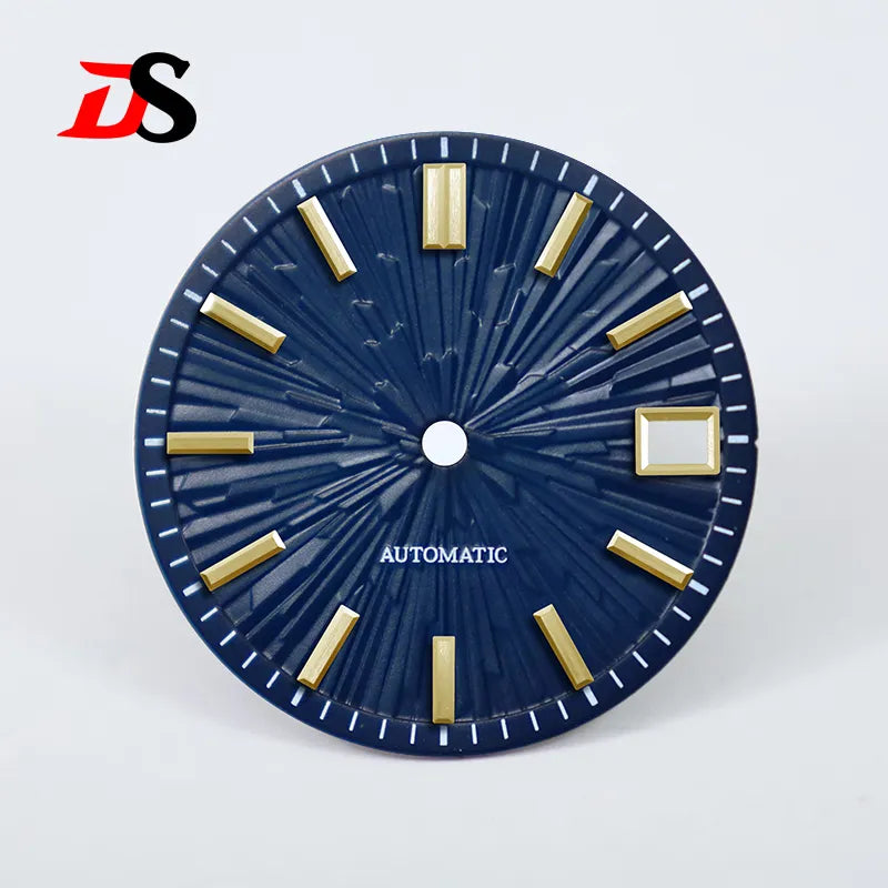 Gradient 28.5mm Wood Grain Dial No Lume for NH35/NH38 Movement 3 O'clock Date/no Date