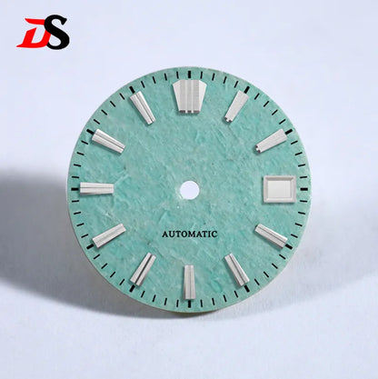 NH35 Dial Tianhe Jade 28.5mm Black Tick Mark NH38 Movement Stone Dial No Date/ Date Blue Lume/no Lume