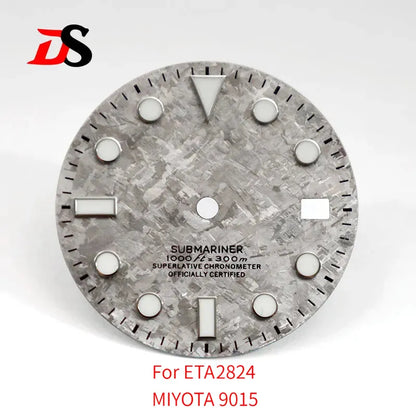 28.5mm Dial SUB Crystal Titanium Texture BGW9 C3 Lume ETA2824/ MIYOTA 9015 Movement