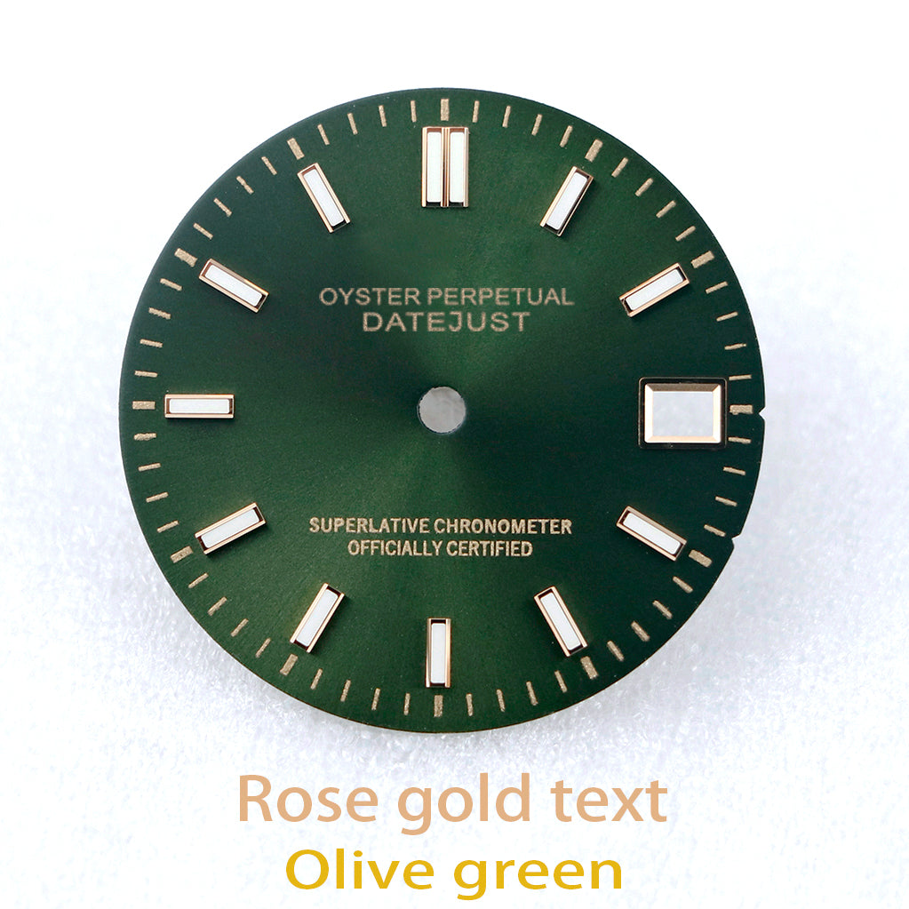 Date just Dial Rose+Gold text