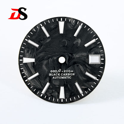 Lava Carbon Fiber No Lume NH35 NH38 Movement 28.5mm