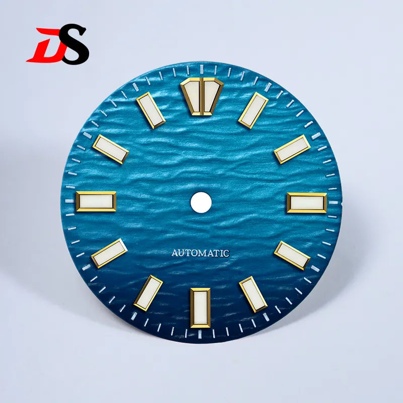 Gradient Wave Dial 28.5mm Blue Lume for NH35/NH38 Movement No Date