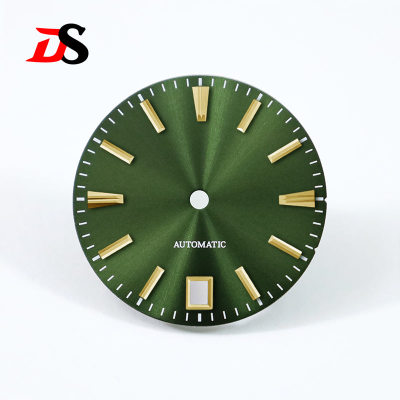 GS 28.5mm Sunburst Dial 6 O'clock Blue Lume NH35 Movement No Lume