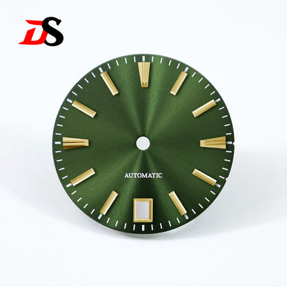 GS 28.5mm Sunburst Dial 6 O'clock Blue Lume NH35 Movement No Lume