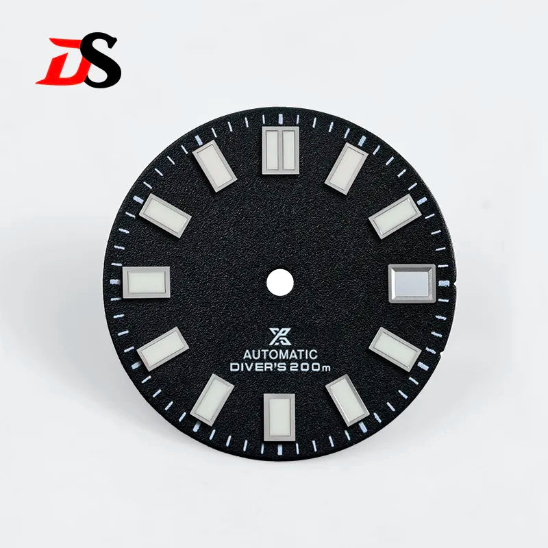 28.5mm Dial X Spark Texture Date Blue Lume NH35 Movement