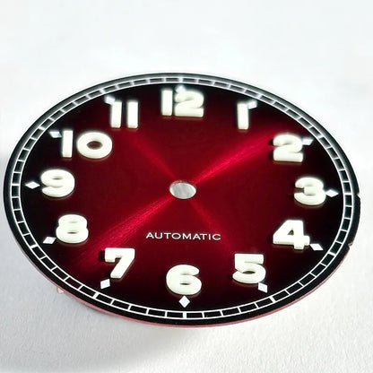 28.5mm Forerunner Dial BGW9 C3 Lume for NH35 NH38 ETA2824 Miyota9015 No Date