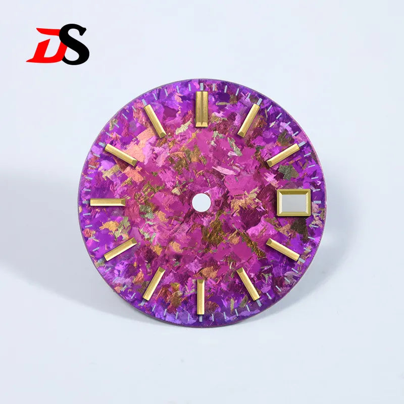 28.5mm Gradient Ice Crystal Titanium Dial NO Lume NH35 Movement