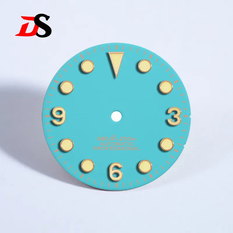 369 Matte Dial Black Tudor-style NH38 Movement Green Lume