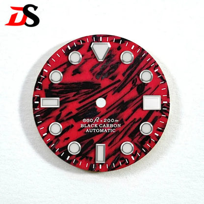 Red Carbon Fiber Dial Blue Lume NH35 28.5mm