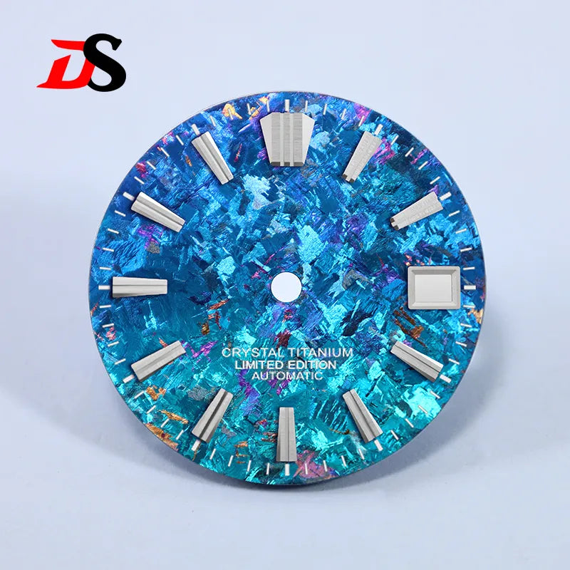 28.5mm Dial Crystal Titanium GS MOD Chaotic Texture No Lume NH35 Movement