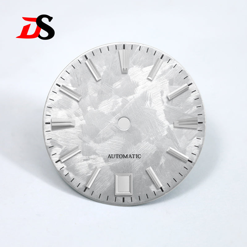 6 O'clock Date Shunbun Dial NH35 No Lume Sakura Pink 28.5mm for SKX007 GS Mod