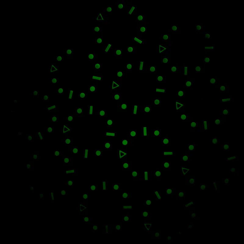 Hollow Index 28.5mm Matte Dial Dark Green Lume for NH35 Movement 3 O'clock Date/no Date