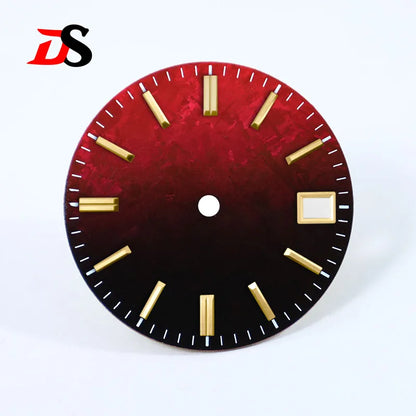 Gradient Blue Purple Dial Crystal Titanium Texture 28.5mm NO Lume NH35 Movement