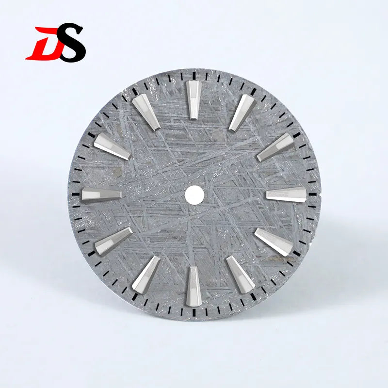 Natural 28.5mm Grey Meteorite Dial No Lume NH35 NH38 Movement No Date Dial