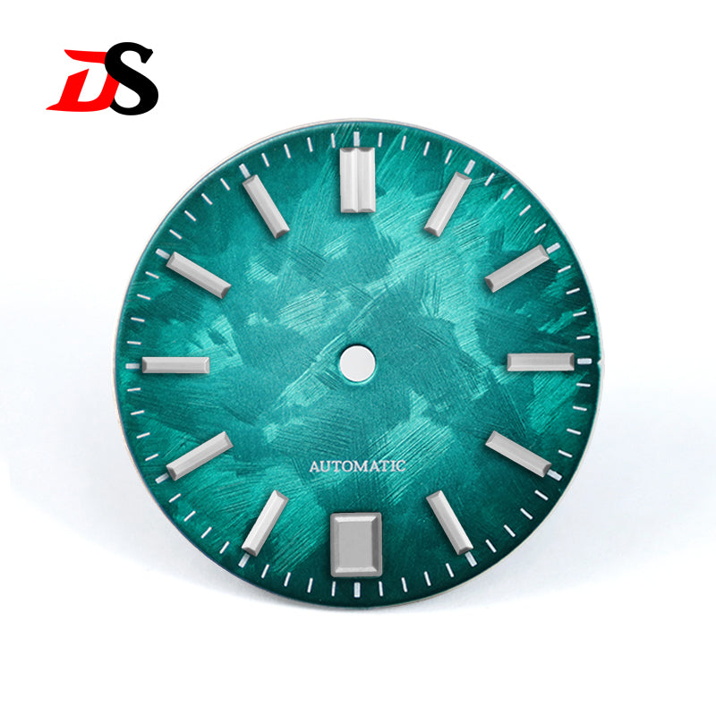 6 O'clock Date Shunbun Dial NH35 GS No Lume Sakura Purple Pink 28.5mm for SKX007 S Mod