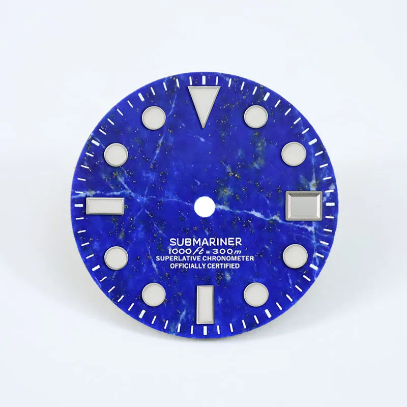 28.5mm Dial  Lapis Lazuli Dial Stone Dial BGW9 C3 Lume for NH38 Movement