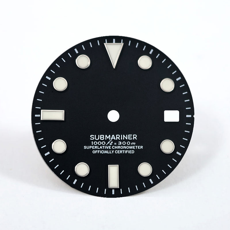 ETA2824 SUB Matte Black Dial Mod for 2824 Movement 28.5mm