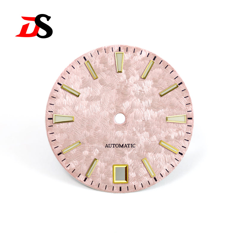 62GS 6 O'clock Date Dial Cherry Minute Mark NH35 Blue Lume Sakura Spring Light-green 28.5mm for SKX007 GS