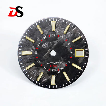 DS Sakura Red GMT Dial Blue Lume NH34GMT 28.5mm
