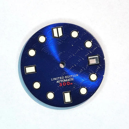 Wave Dial Refit 28.5mm NH35 Movement BGW9 C3 Lume