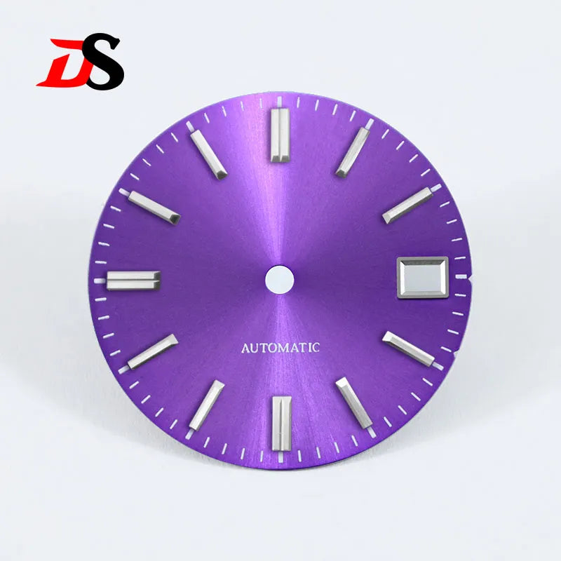 28.5mm Sunburst Dial No Lume NH35 Movement Modified Watch Accessories