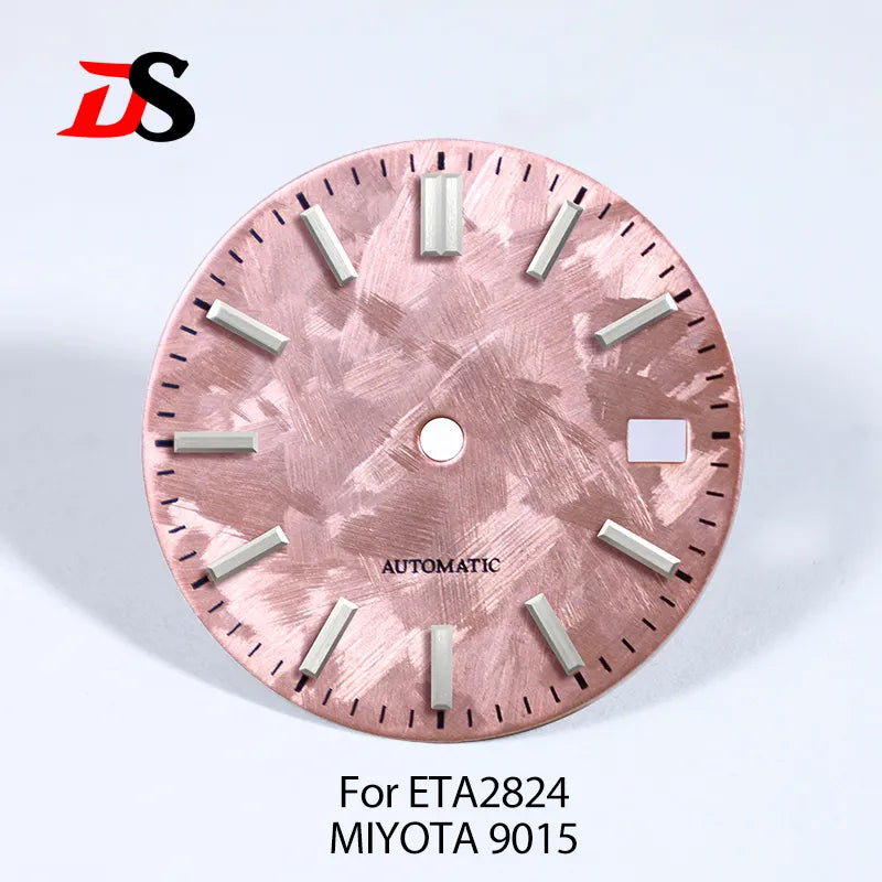 28.5MM Sakura Dial No Lume for ETA2824/MIYOTA 9015 Movement No Date