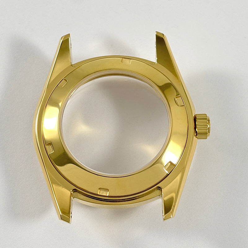 62GS 38mm gold Case Bracelet Set Stainless Steel Sapphire Glass AR Coating High-quality for NH34NH35NH38 Movement