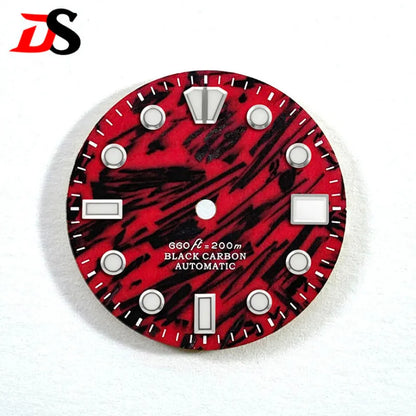 Red Carbon Fiber Dial Blue Lume NH35 28.5mm