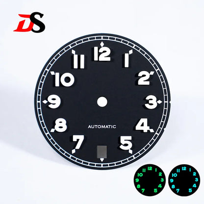 NH35 Dial 28.5mm Forerunner Dial BGW9 C3 Lume Number NH35 Movement