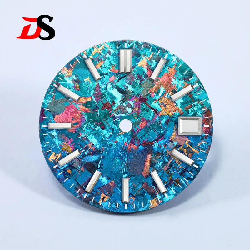 28.5mm Dial Grey Crystal Titanium Texture NO Lume NH35 Movement