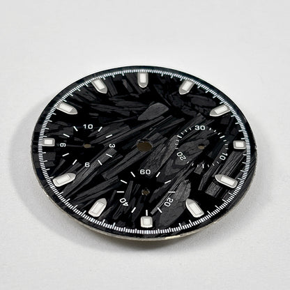 29.5mm Dial Carbon Fiber Blue Lume for VK63 Movement Black Lume