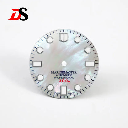 Mother shellfish Marinemaster Dial 28.5mm MOD BGW9 C3 Lume NH35NH36 Movement No Tick Mark