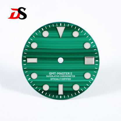 Malachite Dial For NH34  Natural Stone
