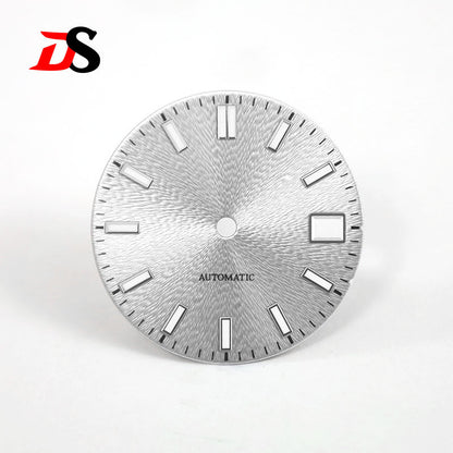 28.5mm Invisible Texture Blue Lume NH35 Movement Multiple Colors Sunburst