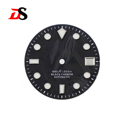 Carbon Fiber Dial Diamond Index 28.5mm NH35 Dial
