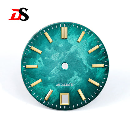 6 O'clock Date Shunbun Dial NH35 GS No Lume Sakura Purple Pink 28.5mm for SKX007 S Mod