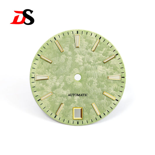 62GS 6 O'clock Date Dial Cherry Minute Mark NH35 Blue Lume Sakura Spring Light-green 28.5mm for SKX007 GS