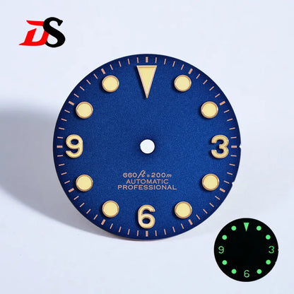 369 Matte Dial Black Tudor-style NH38 Movement Green Lume