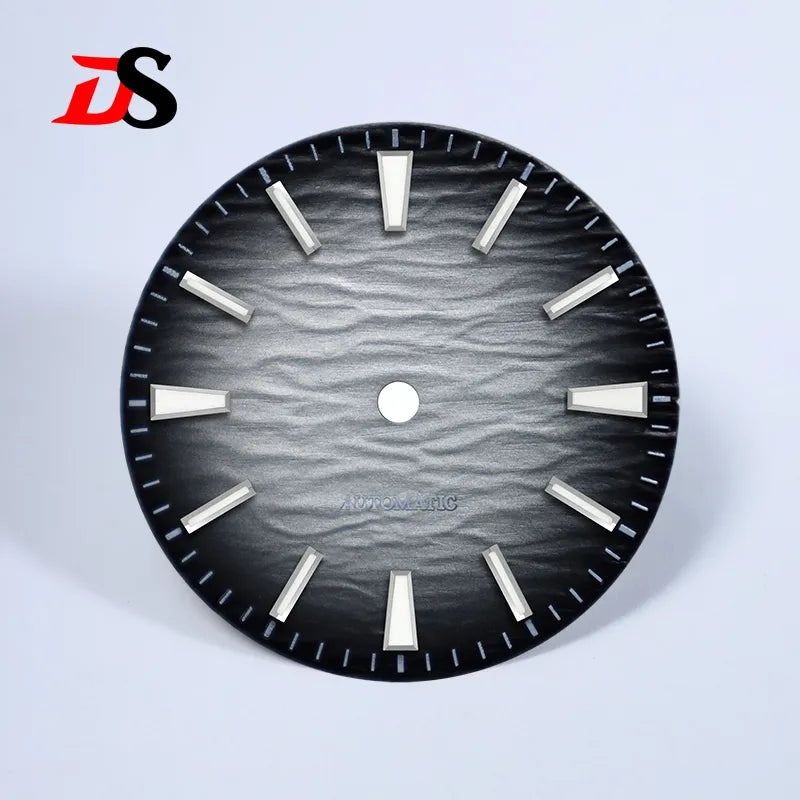 Gradient NH35 Dial 28.5mm Wave Pattern Dial Blue Lume for NH35/NH38 Movement