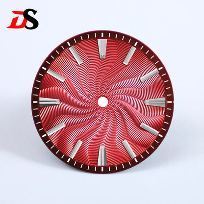 Guilloche Dial 28.5mm No Lume Sterile NH35NH34NH38 Movement 3 O'clock/6 O'clock/no Date