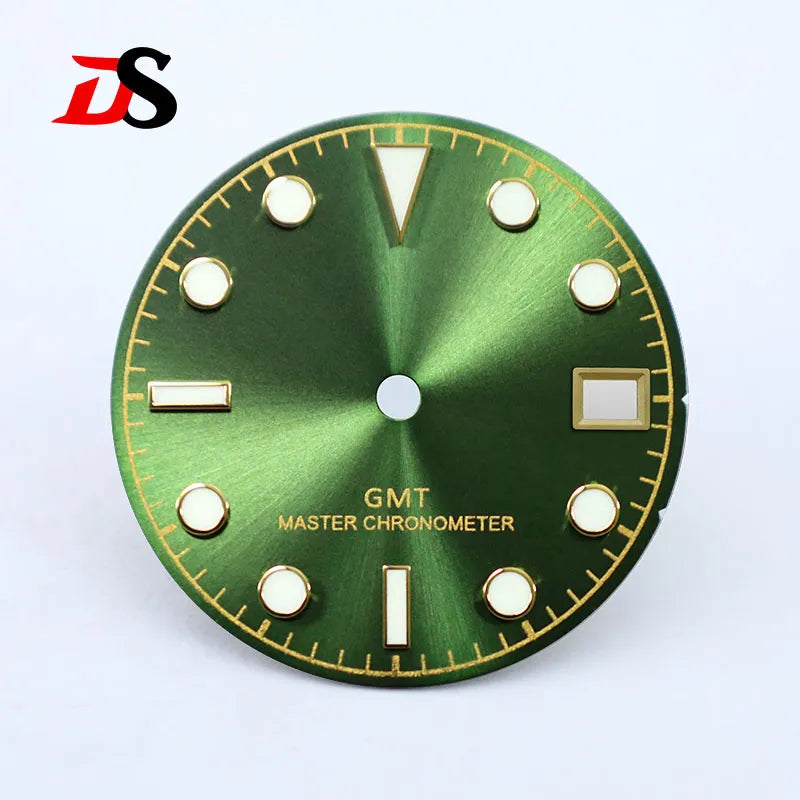 Sunburst Dial 28.5mm Blue Lume NH35NH34GMT Movement No Date Window/3 O'clock Date