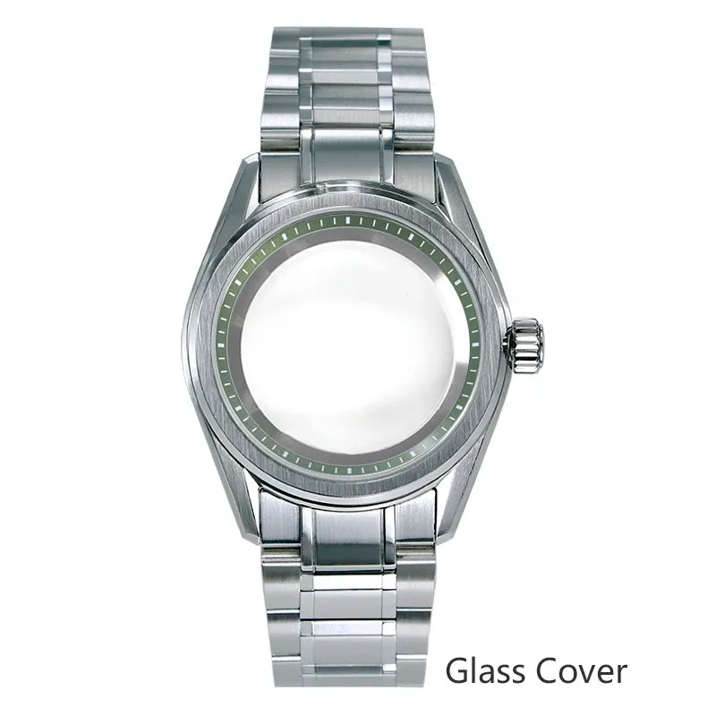 38mm GS Case with Chapter Ring NH35 NH34 Match Shunbun 28.5mm Dial Color Classic Watch Case
