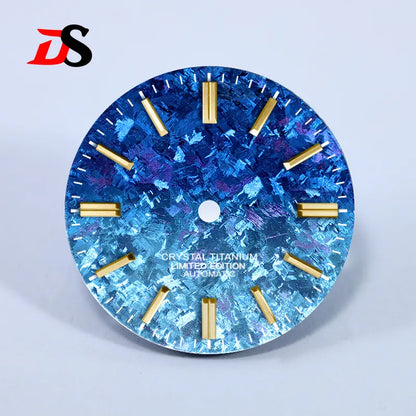 Ice Crystal Titanium 28.5mm Dial No Lume NH35 Movement No Date Dial