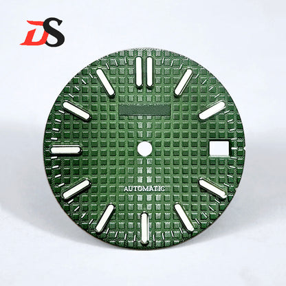 Waffle Dial BGW9blue luminous 28.5MM NH35NH36 S Mod