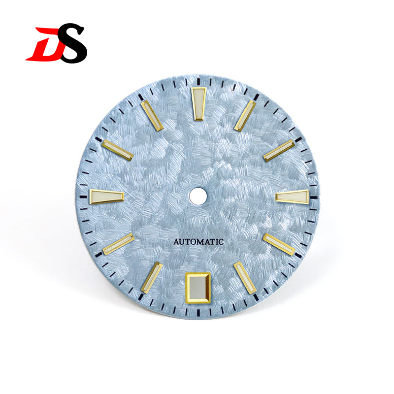 62GS 6 O'clock Date Dial Cherry Minute Mark NH35 Blue Lume Sakura Spring Light-green 28.5mm for SKX007 GS