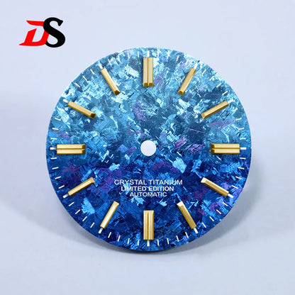 Ice Crystal Titanium 28.5mm Dial No Lume NH35 Movement No Date Dial