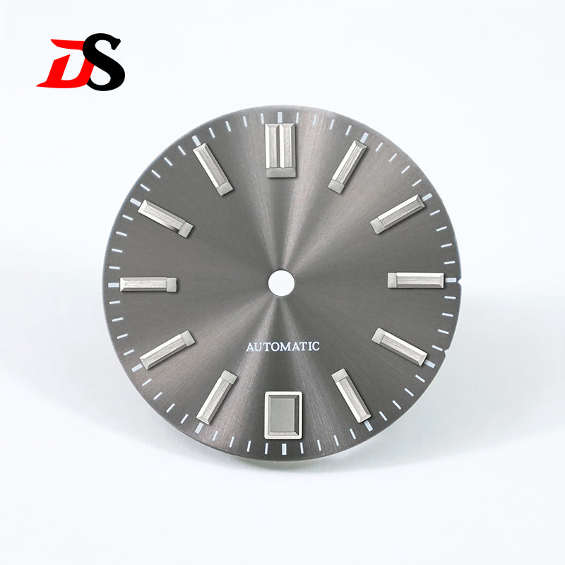 Sunburst Dial 6 O 'clock Date NH35 28.5mm No Lume/blue Lume