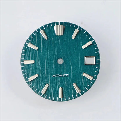 28.5mm Birch Dial GS MOD Blue Lume NH35 movement No Lume