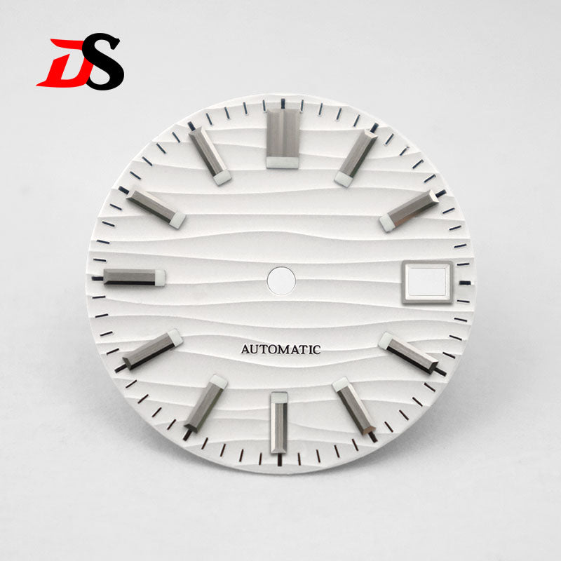 Sea Wave Dial 3 O 'clock Date No Lume/blue lume NH35NH36