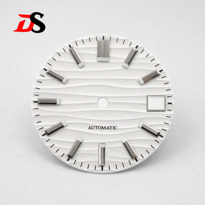 Sea Wave Dial 3 O 'clock Date No Lume/blue lume NH35NH36